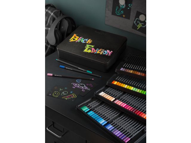 Färgpenna Black Edition tunn 100/fp